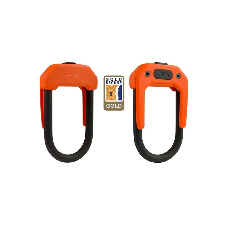 Hiplok DX Maximum Security Key D-Lock Orange
