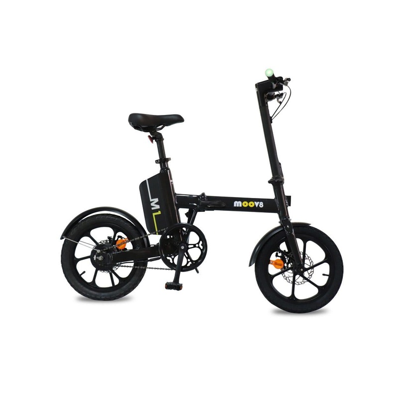 Moov8 M1 Electric Folding Bike Black