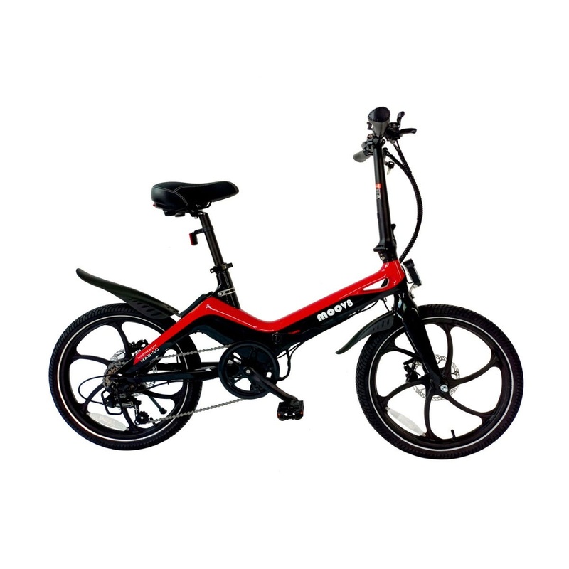 Moov8 MAG-20 Electric Folding Bike Red