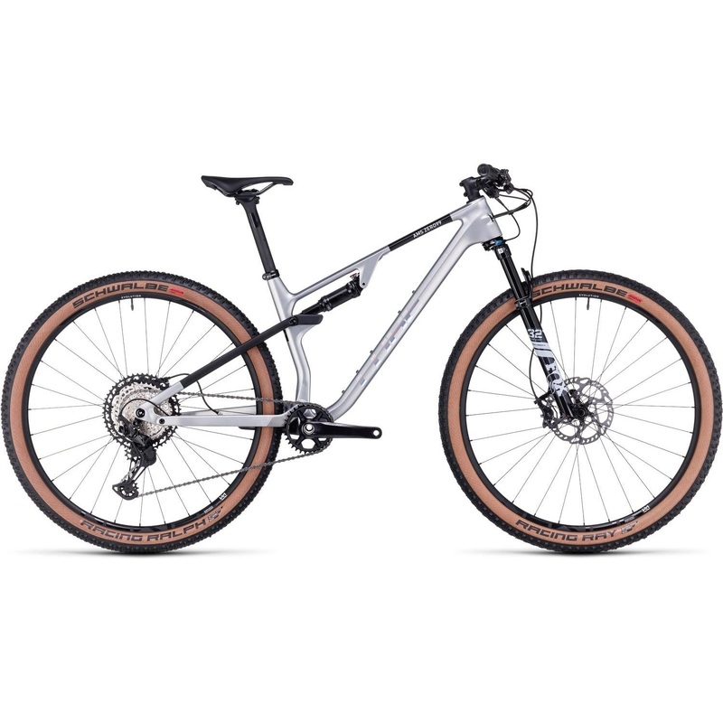 Cube AMS ZERO99 C:68X Race 29 Dual Suspension Mountain Bike Silver'n'Black