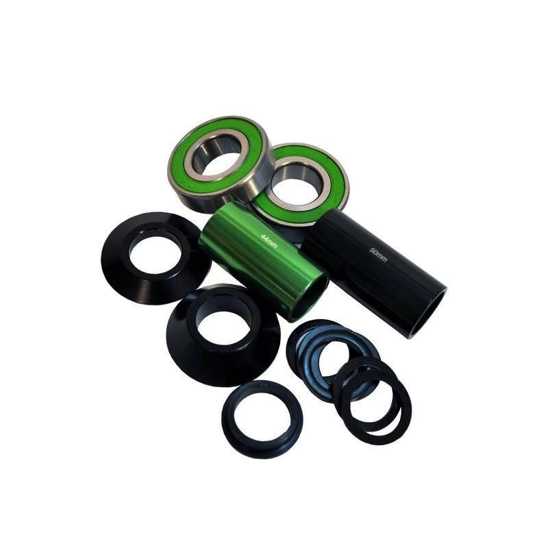 Hi-Tech BMX Mid Bottom Bracket Set 19mm Black