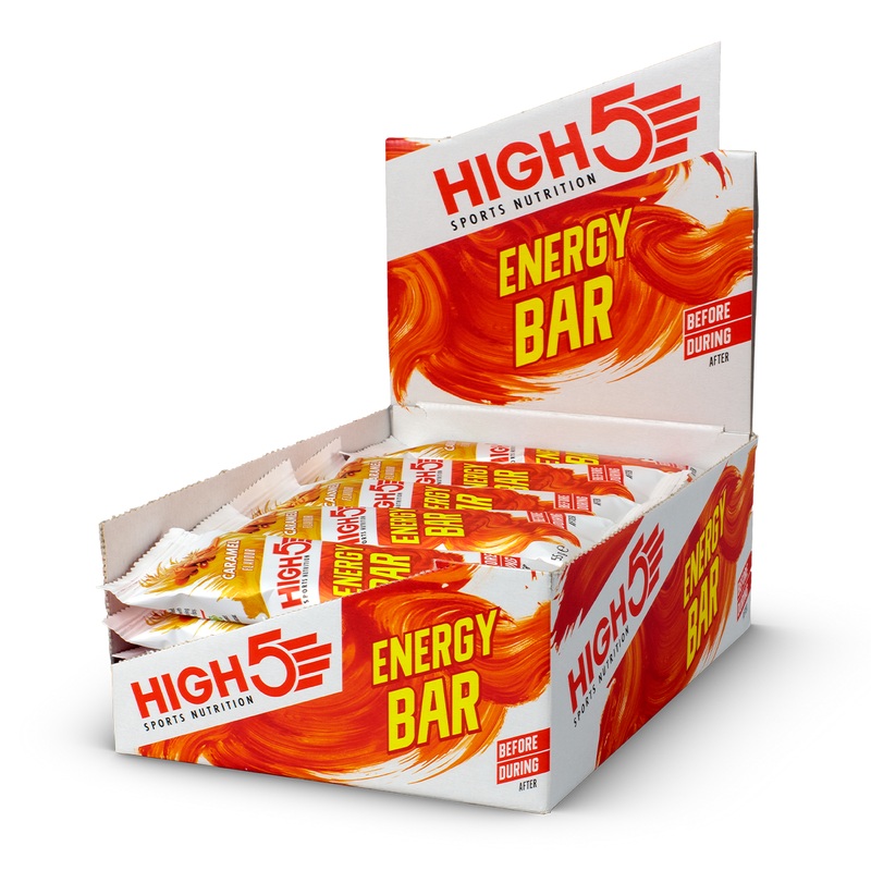 HIGH5 Energy Bar Caramel Box of 12