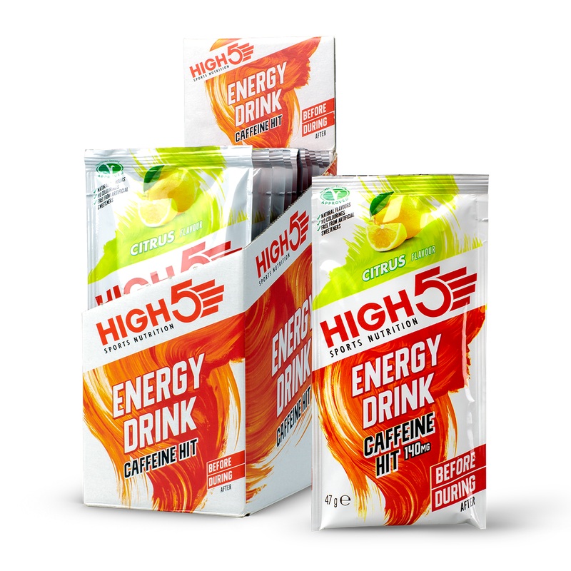 HIGH5 Energy Drink Caffeine Hit Powder Citrus Box of 12