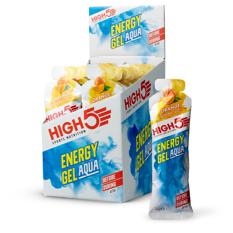 HIGH5 Energy Gel Aqua Orange Box of 20