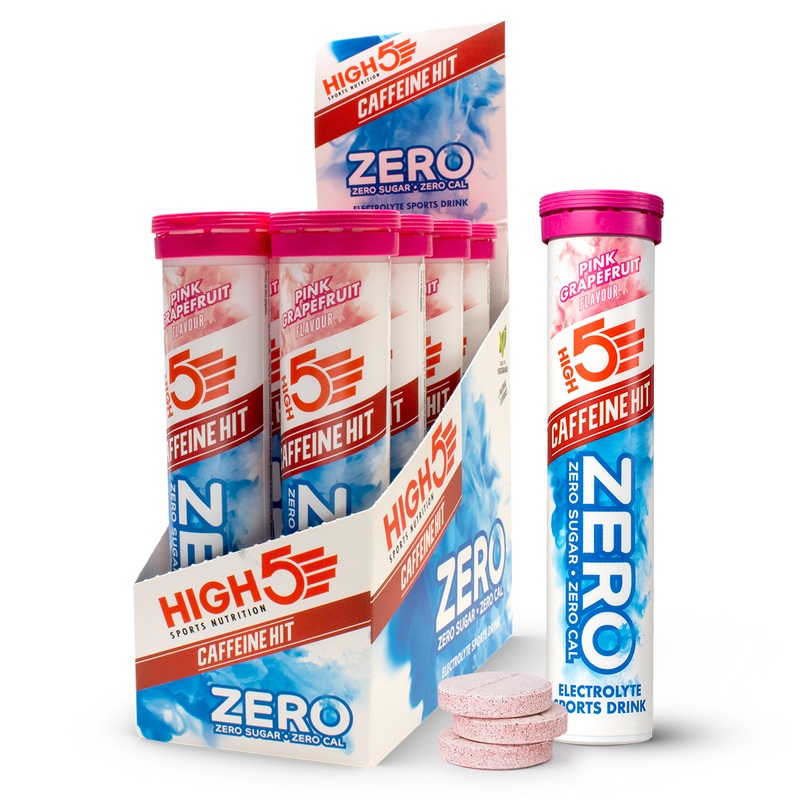 HIGH5 ZERO Caffeine Hit Tablets Pink Grapefruit Box of 8