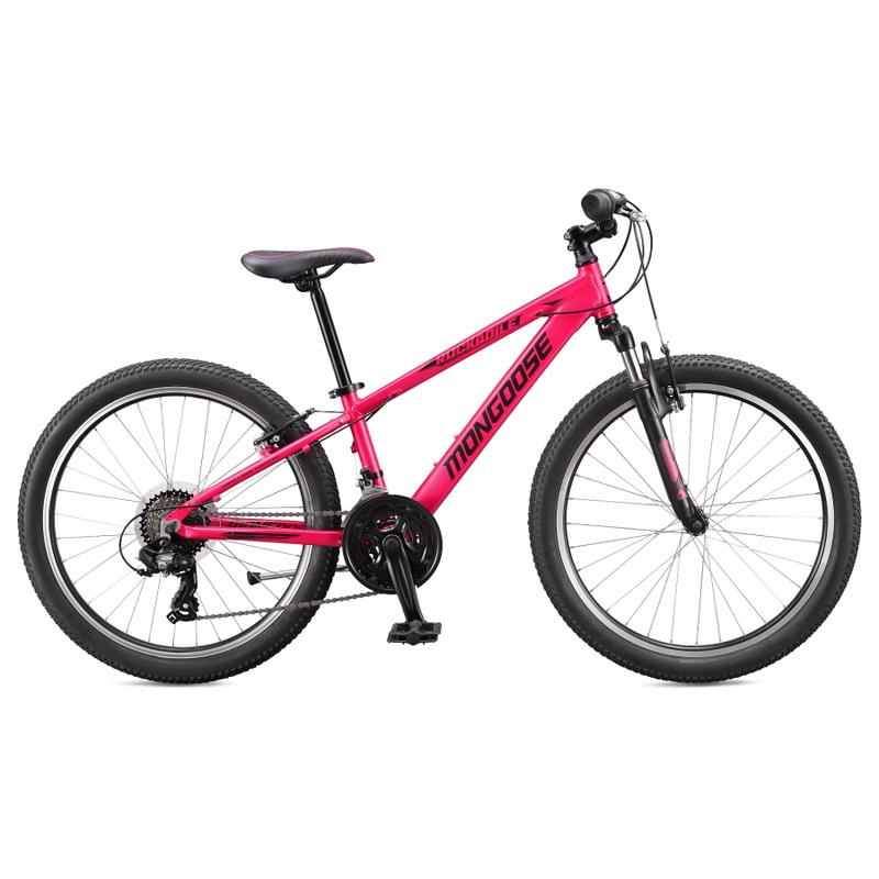 Mongoose Rockadile 24 Kids Mountain Bike Pink