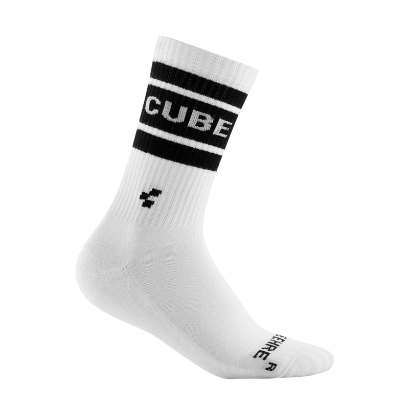 Cube After Race High Cut Socks White/Black
