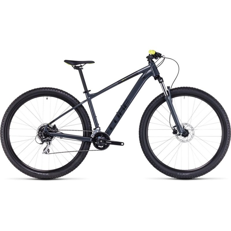 Cube Aim Pro Hardtail Mountain Bike grey'n'flashyellow