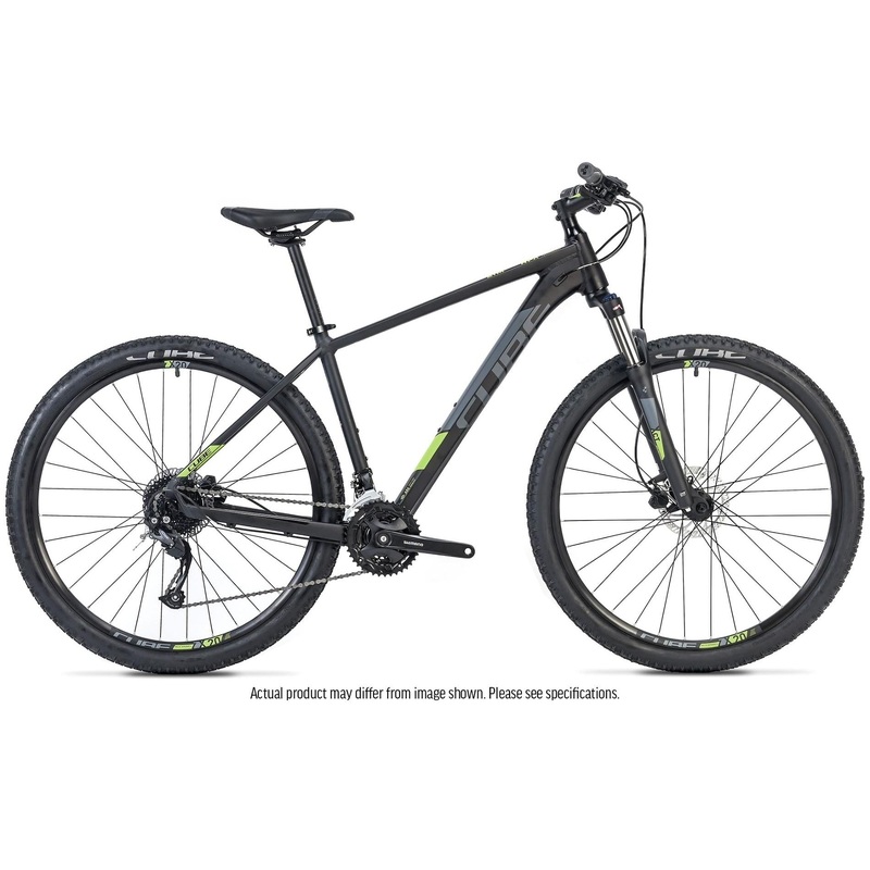 Cube Aim Pro Mountain Bike Black/Flash Yellow