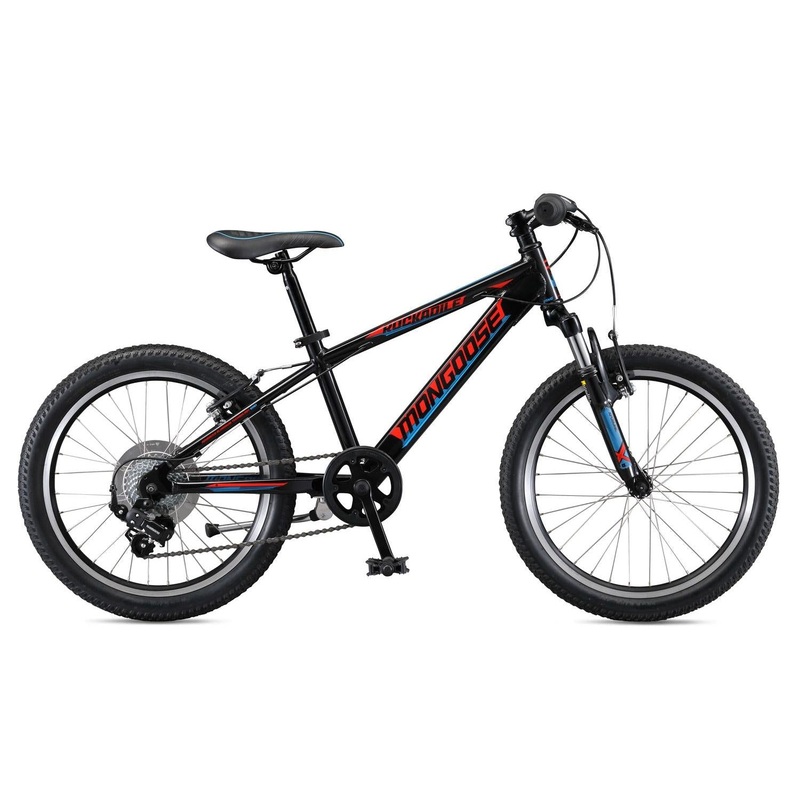 Mongoose Rockadile 20 Inch Kids Mountain Bike Black (2019)