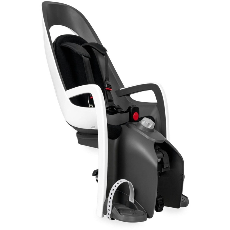 Hamax Caress Rack Mounted Baby Seat with Sprung Carrier Adapter White