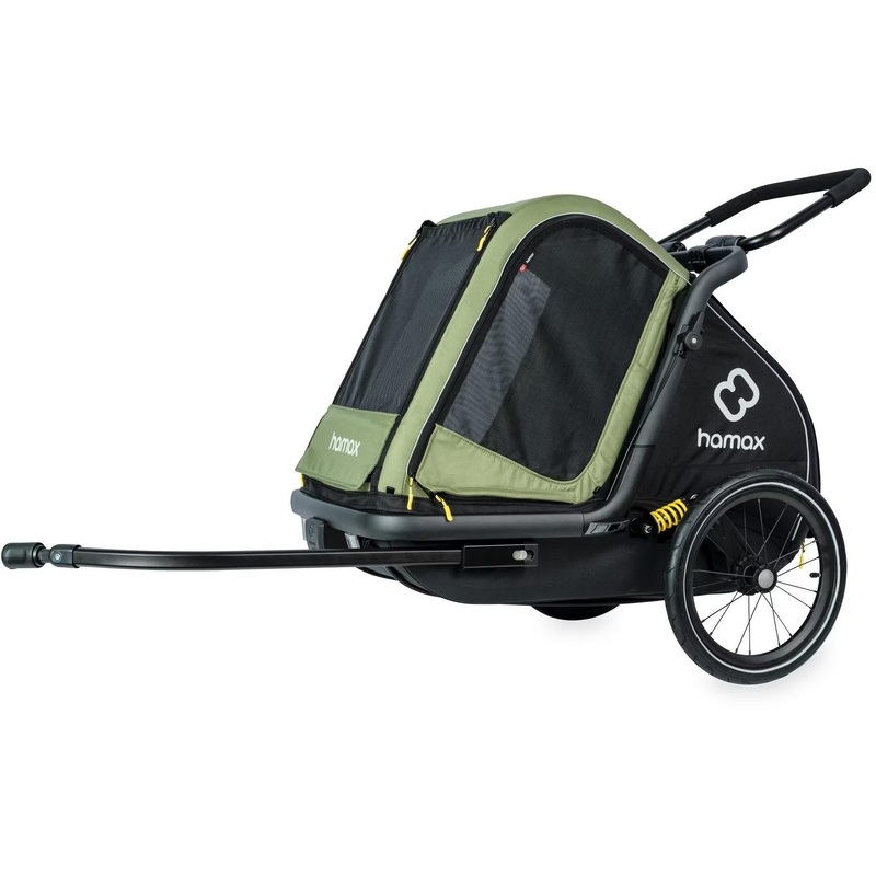 Hamax Pluto Dog Trailer Medium Green/Black