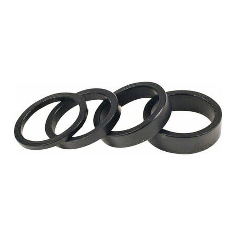 Headset Spacer Set Black 1 1/8