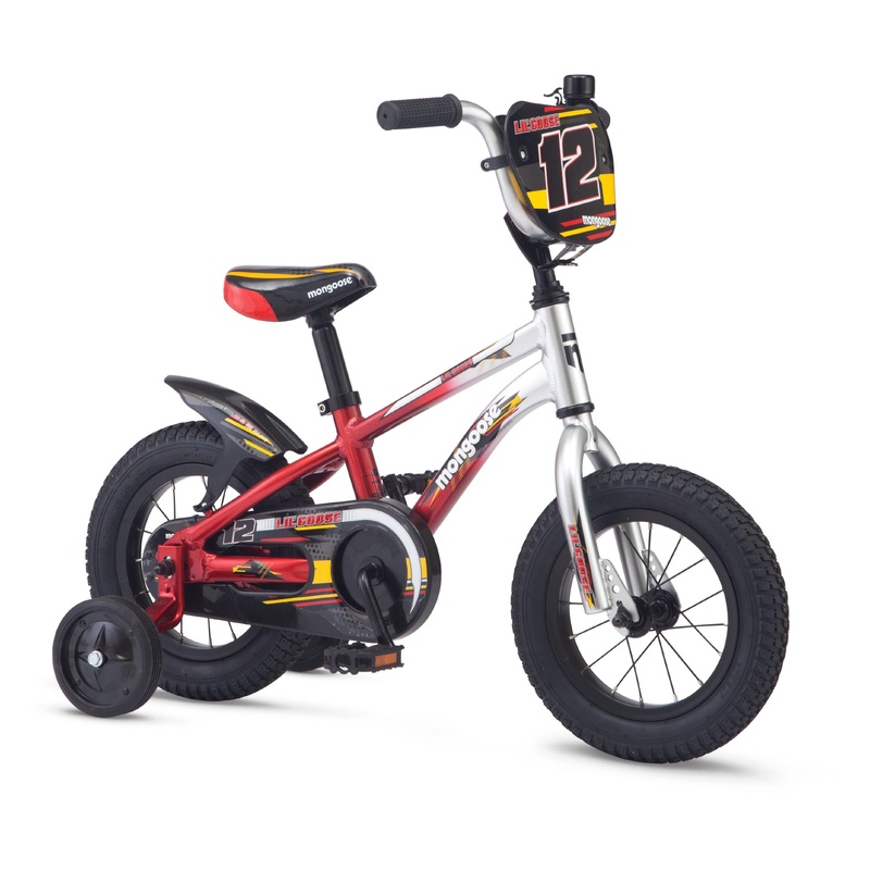 Mongoose 12'' Lilgoose Kids Bike Silver/Red