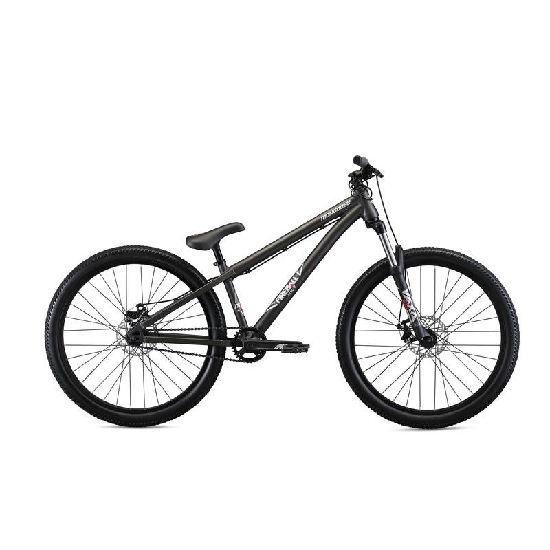 Mongoose Fireball Moto 26 Dirt Jumper Bike Grey