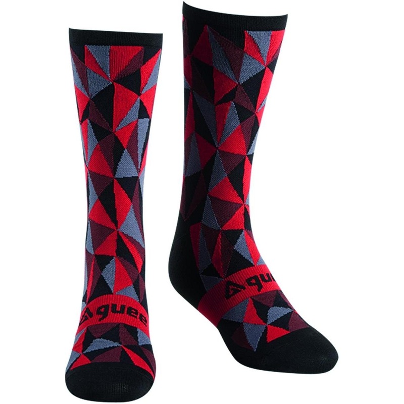 Guee Geo Racefit Socks Size M-L Black/Red