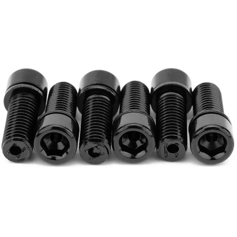 Mission Hollow Stem Bolts 23mm Black (6pcs)