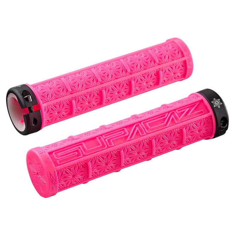 Supacaz Grizips Grips - Neon pink