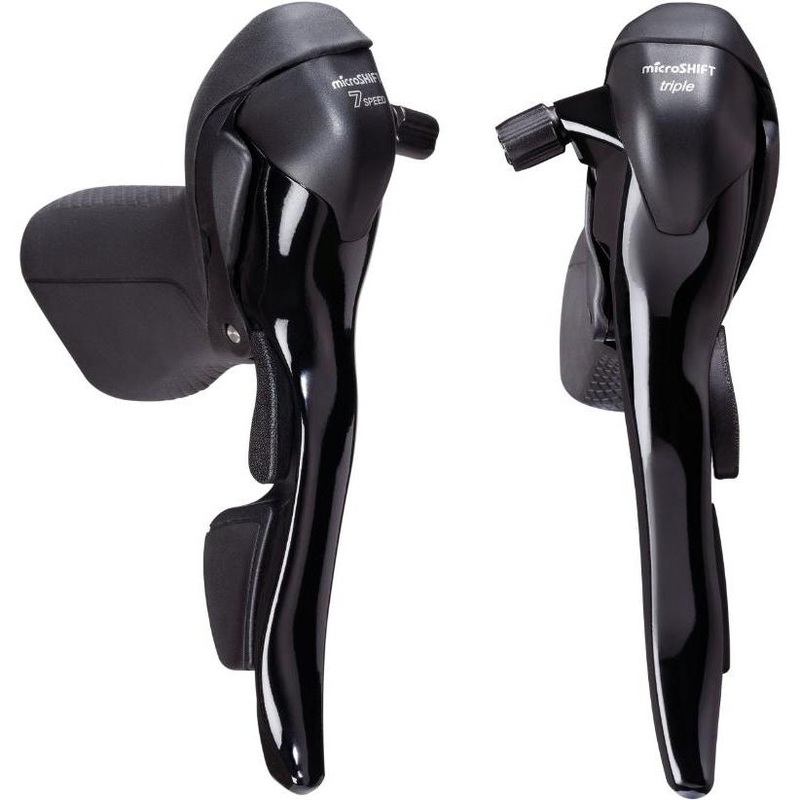 MicroShift SB-R373 Drop Bar Shifter 2x7 Speed Pair Black