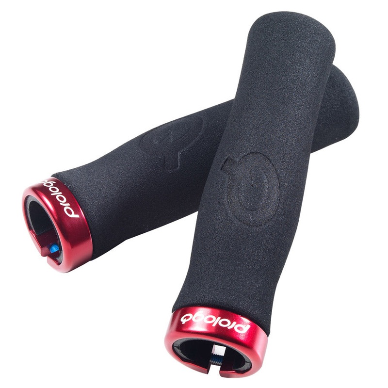 Prologo Feather Lock Grips - Black Red