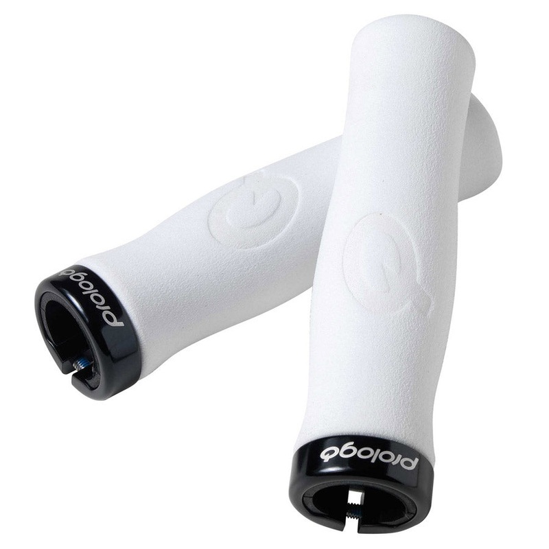 Prologo Feather Lock Grips - White