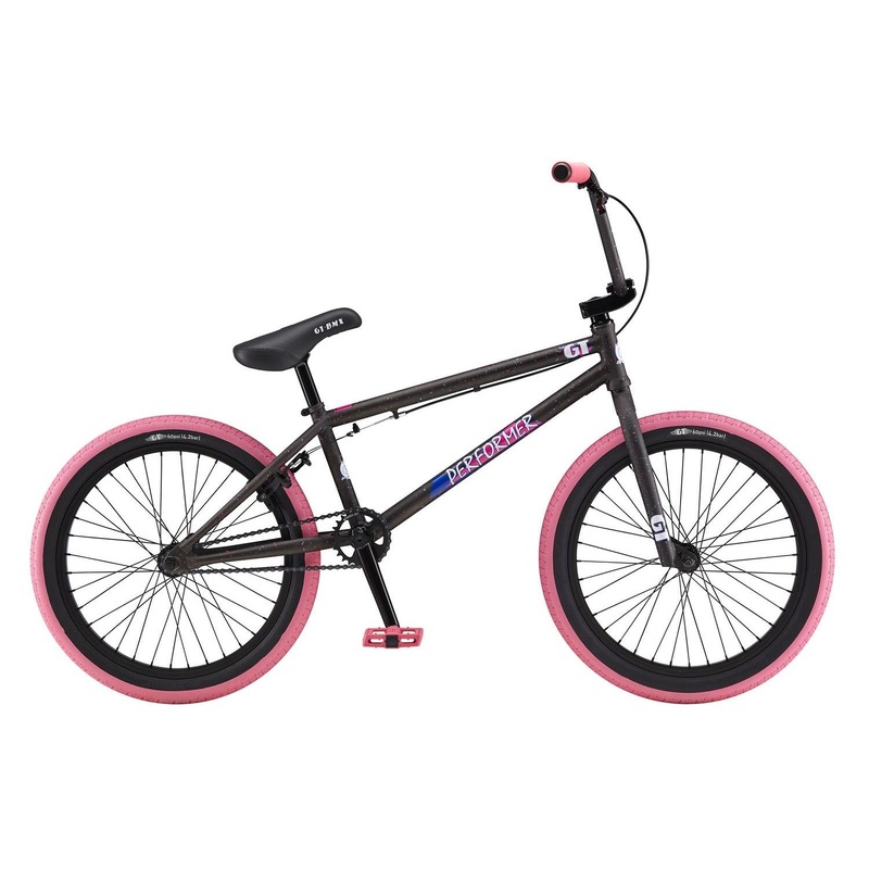 GT Performer BMX Bike Black/Pink Splat (2019)