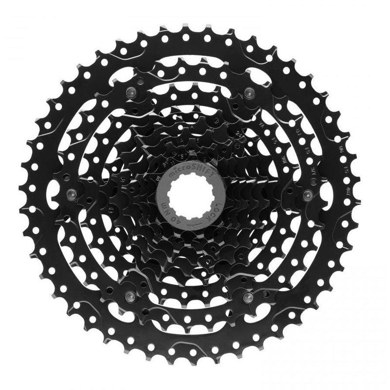 MicroShift Advent 9 Speed E-Bike Cassette 11-46T Black
