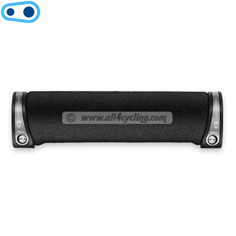Crank Brothers Cobalt Grips - Black Silver