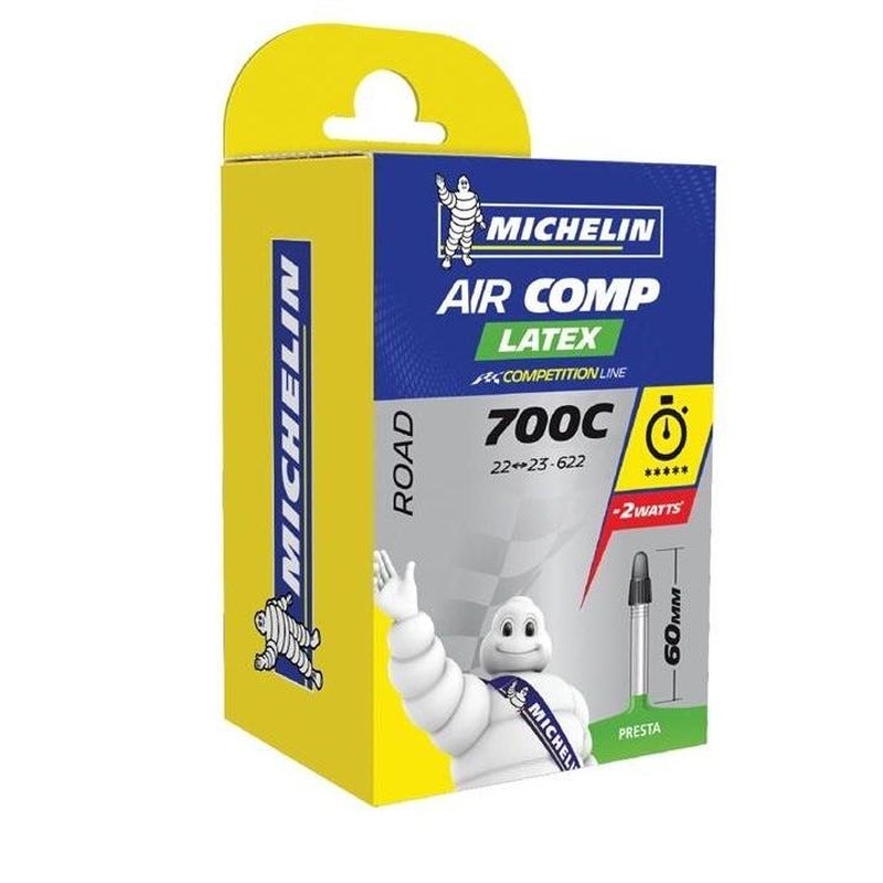 Michelin Air Comp Presta Valve Tube 700 x 22-25C 60mm