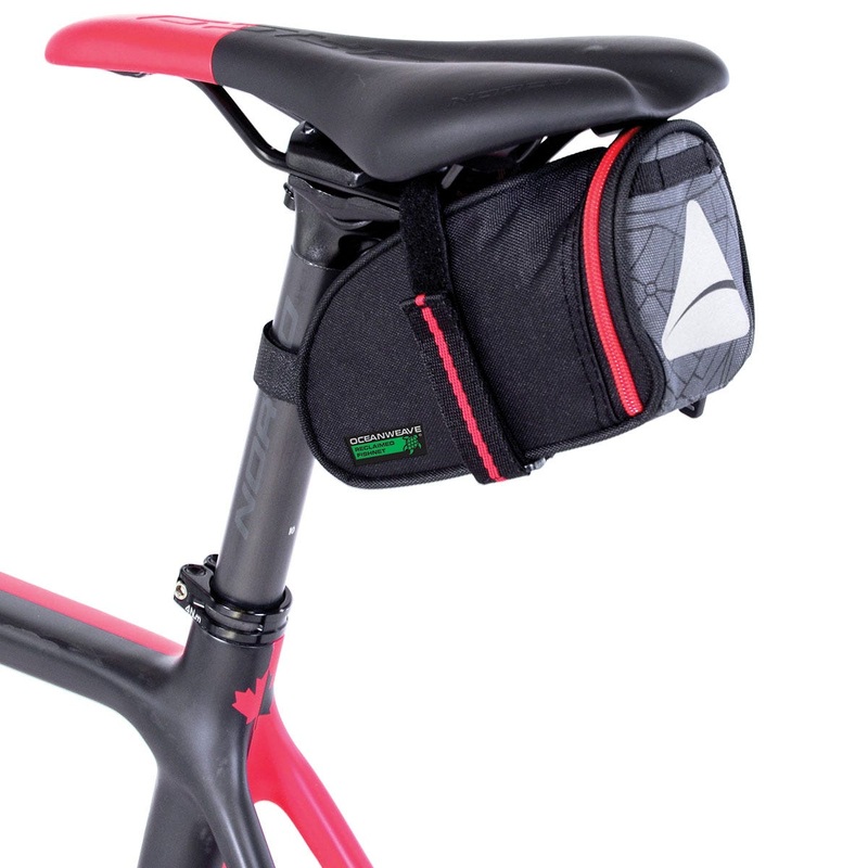 Axiom Seymour Oceanweave Wedge Saddlebag 0.8L Grey/Black/Red