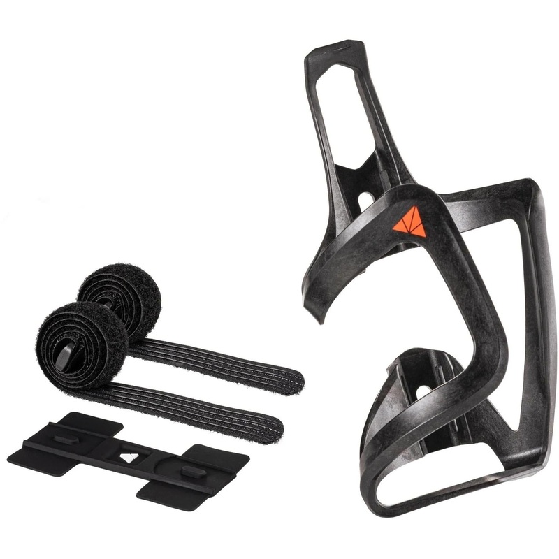 Granite Design AUX Carbon Side Loading Bottle Cage w/ Strap Kit Matte Black