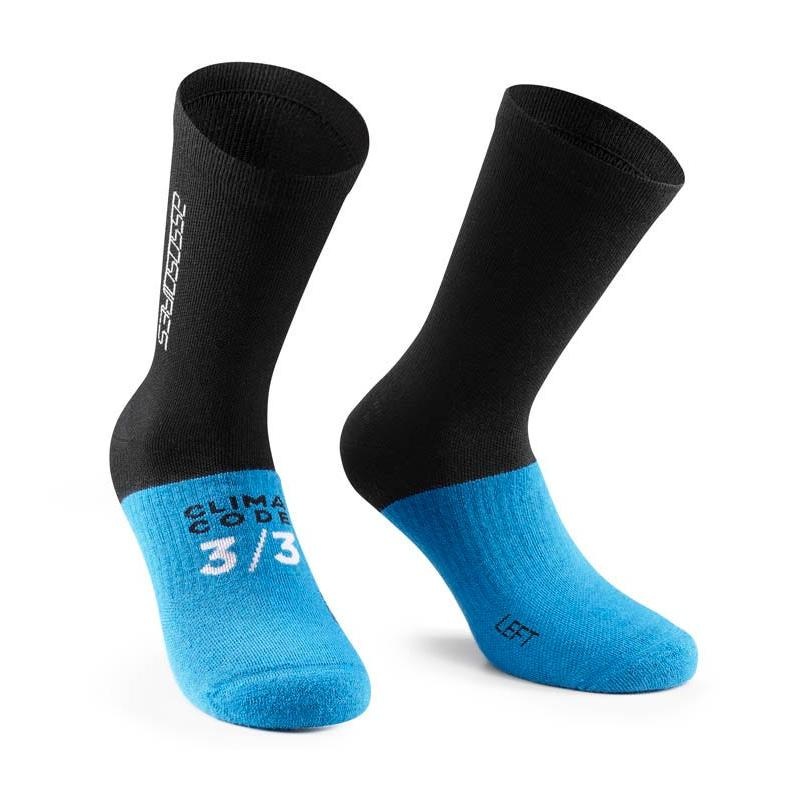 Assos Ultraz Evo Winter Socks Black/Blue