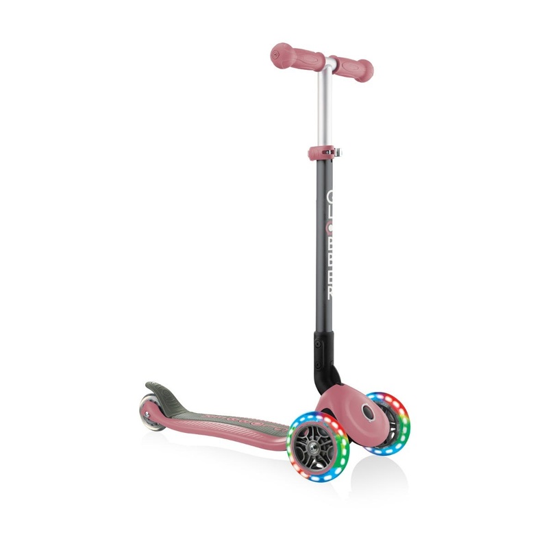 Globber Primo Folding 3-Wheel Kids Scooter Pastel Pink