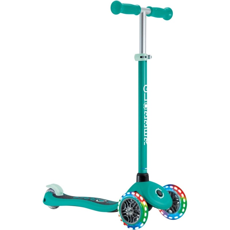 Globber Primo Lights Kids Scooter Green