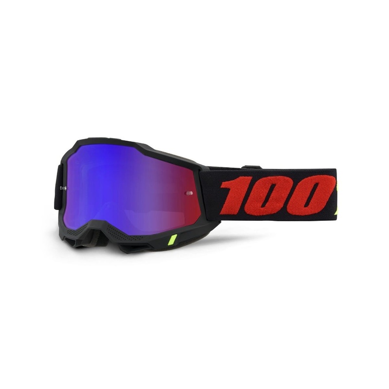 Goggles 100% ACCURI 2 Goggle Morphuis Black/Mirror Red/Blue