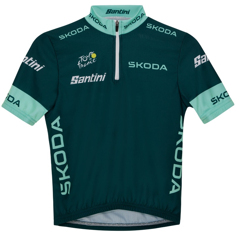 Santini Tour de France 2025 green kid jersey