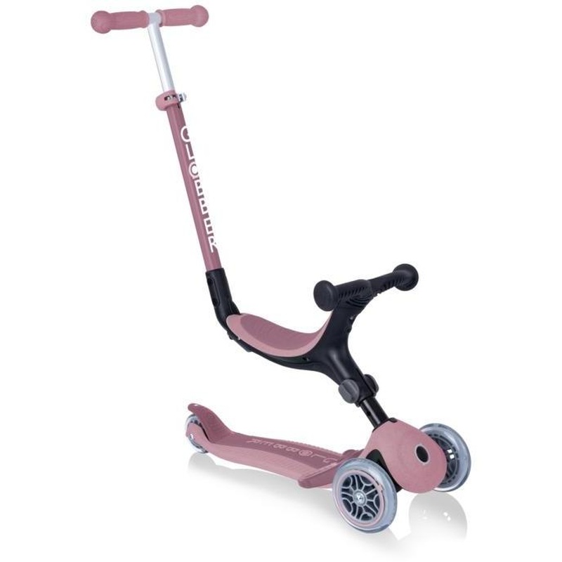 Globber Go Up Plus Ecologic 3in1 Folding 3 Wheel Kids Scooter Berry