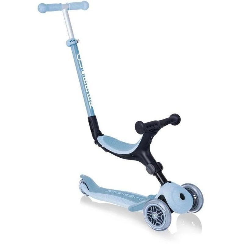 Globber Go Up Plus Ecologic 3in1 Folding 3 Wheel Kids Scooter Blueberry