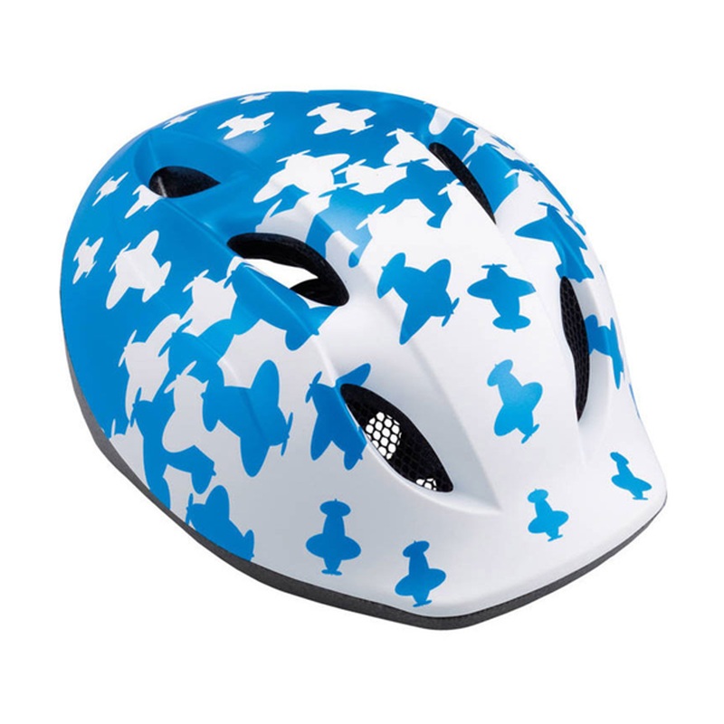 MET Super Buddy Airplanes Helmet White/Blue 52-57cm