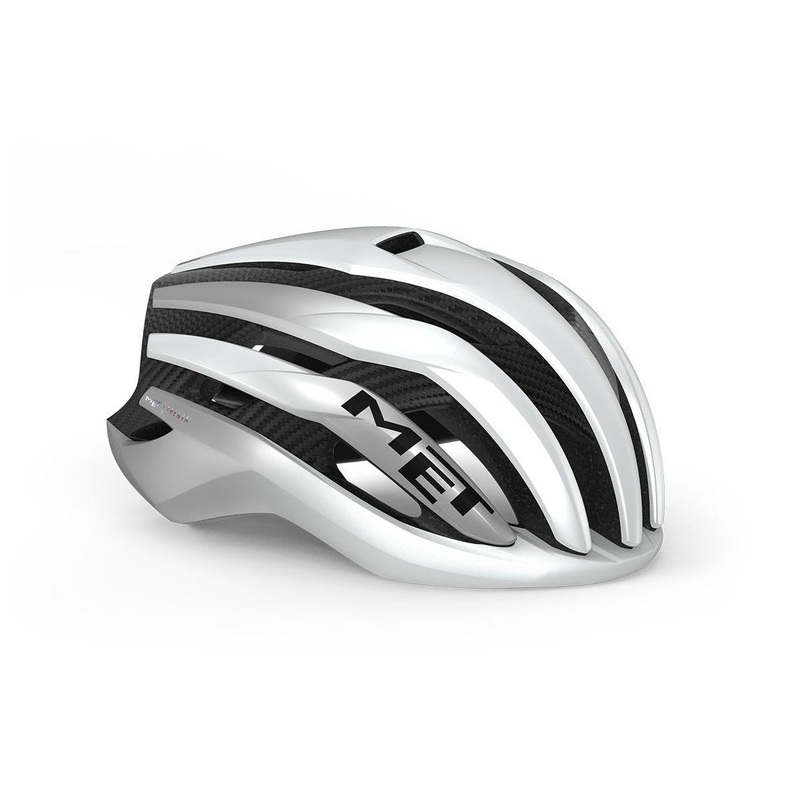 MET Trenta 3K Carbon MIPS Road Helmet White/Silver
