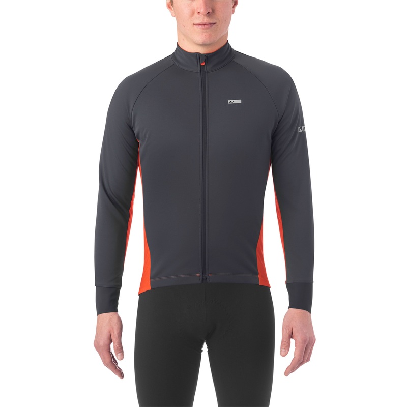 Giro Windbloc Chrono Pro Long Sleeve Jersey Charcoal/Orange