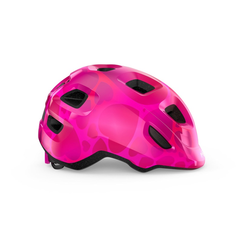 MET Hooray Kids Helmet Pink Hearts