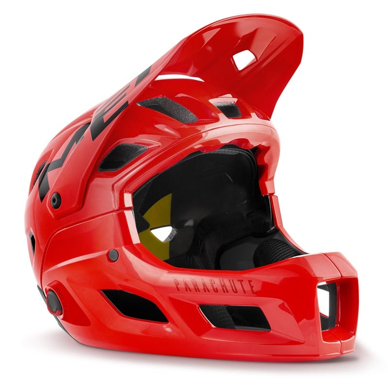 MET Parachute MCR Fullface Helmet Red/Glossy