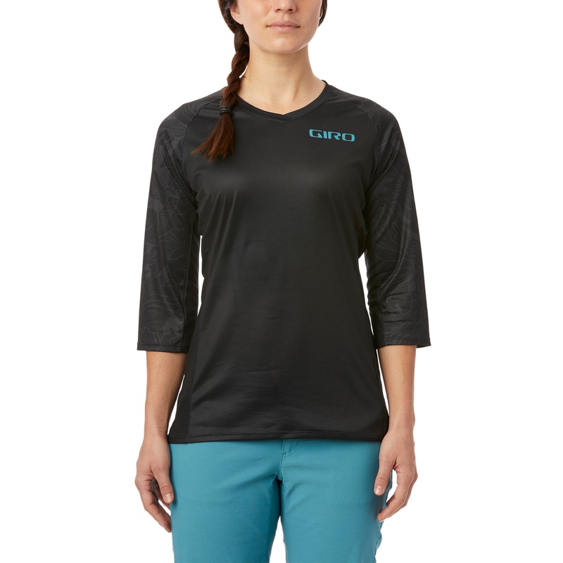 Giro Roust MTB Women's Short Sleeve Jersey Black Floral