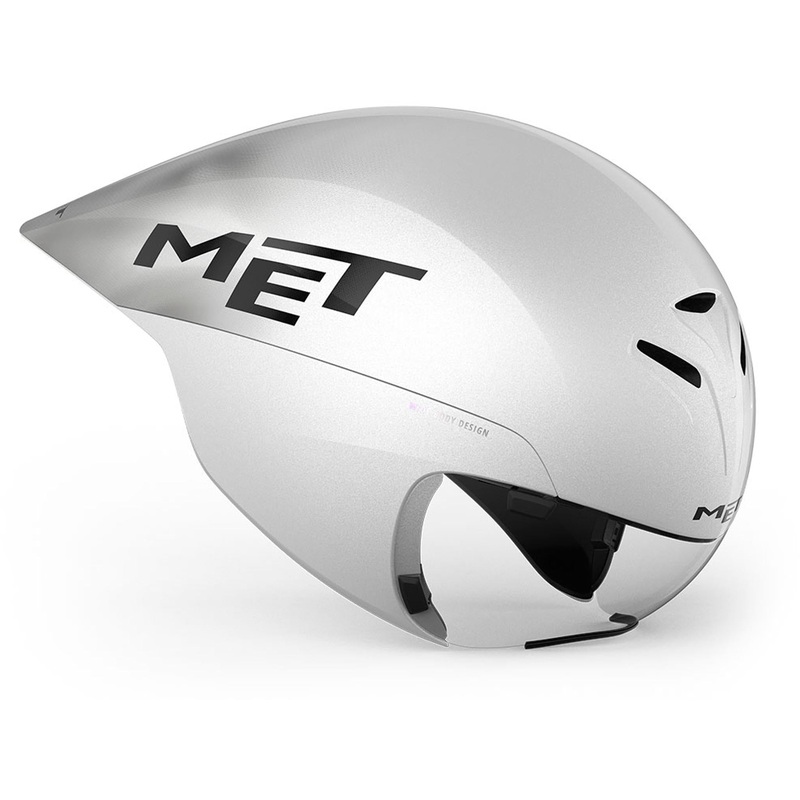 MET Drone Wide Body II Aero Road Helmet White Metallic/Glossy