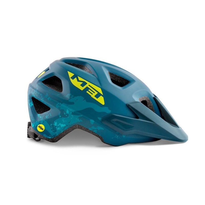 MET Eldar MIPS Youth Helmet Petrol Blue Camo 52-57cm
