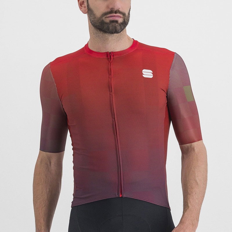 Sportful Rocket jersey - Red light blue