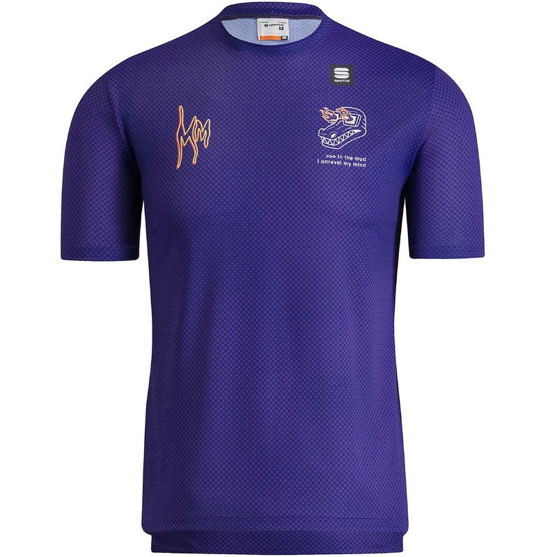 Sportful Supergiara Tee Mad Mudder Jersey - Purple