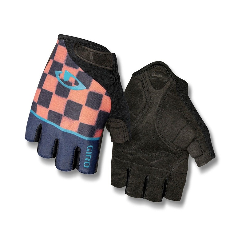 Giro Jagette Short Finger Women's Gloves Checkers Midnight/Peach
