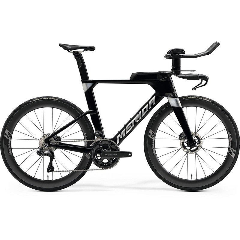 Merida Time Warp Tri Limited Road Bike Metallic Black/Flash Bcp